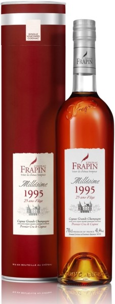 Cognac Frapin Millésime 1995 25 Jahre Cognac Grande Champagne AOC