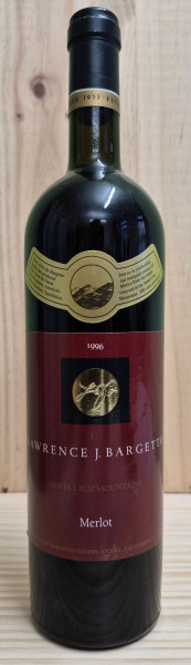 Lawrence J. Bargetto Merlot Santa Cruz Montains 1996 Differenzbesteuert