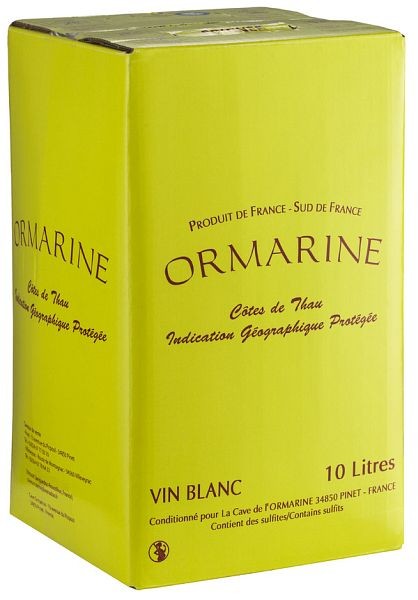 Ormarine Blanc BiB Vin de Pays des Côtes de Thau IGP