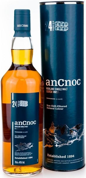 AnCnoc 24 Jahre Highland Single Malt non-chill filtered