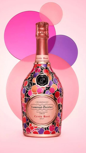 Laurent-Perrier Cuvée Rosé Brut mit Manschette (Bulles)